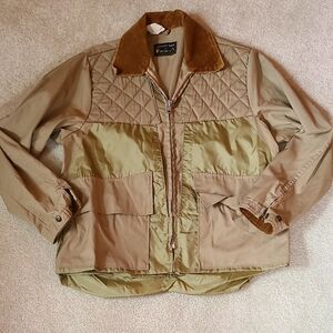 Men's Tan Quilted Jacket
